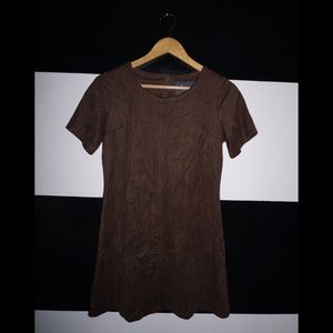 Suede Mini Dress
